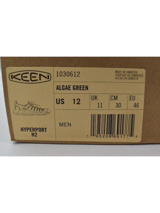 Keen Mens Size 12 Hyperport H2 Algae Green Amphibious Sandals Shoes